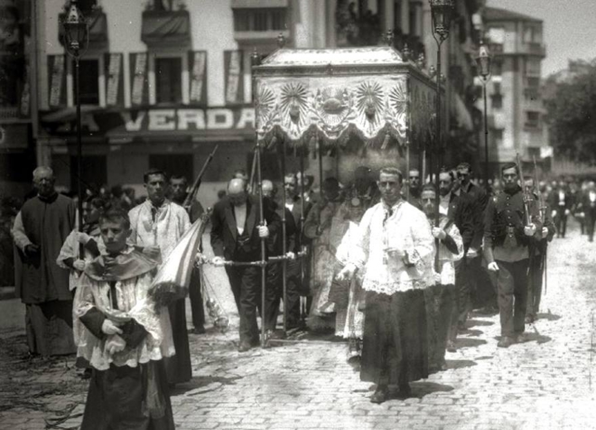La procesión del Corpus Christi en San Sebastián