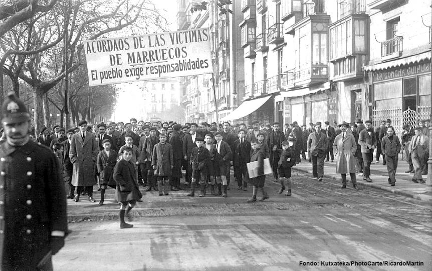 La guerra en Marruecos y su respuesta en San Sebastián