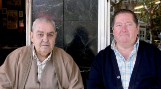 Donato Gasco y su buen amigo y compañero de oficio, Javier Mtz. de Marañón. 2010.